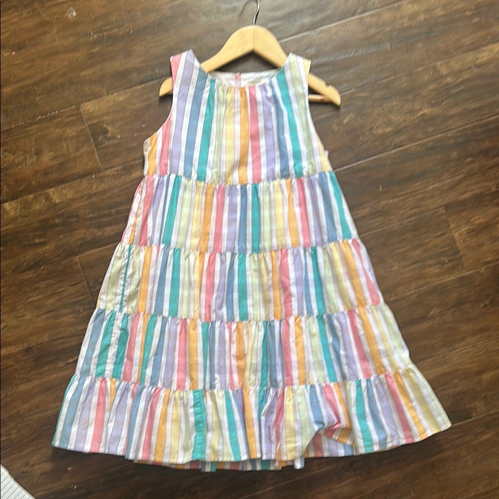 Colorful Striped Kids Dress